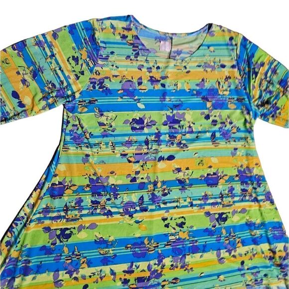 Women's Flirty Pink Floral Dress 1X - Picture 2 of 4